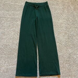 Aritzia Homestretch Rib Kickback Pants in Scarab